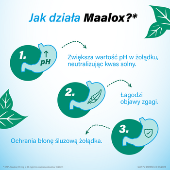 Maalox, 400 mg+400 mg, tabletki, 40 szt.