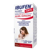 Ibufen dla dzieci forte o smaku truskawkowym, (200mg/5ml), zawiesina doustna, 100 ml