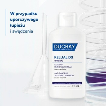 Ducray Kelual DS Orginal, specjalistyczny szampon do postępowania w ciężkich stanach łupieżowych, 100 ml