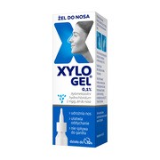 Xylogel, 0,1%, żel do nosa w butelce z dozownikiem, 10 g