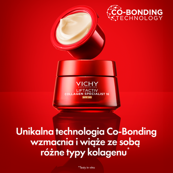 Vichy Liftactiv Collagen Specialist, krem SPF 50 redukujący 16 oznak starzenia, 50 ml