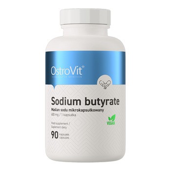 OstroVit Sodium Butyrate Maślan sodu mikrokapsułkowany, kapsułki, 90 szt.