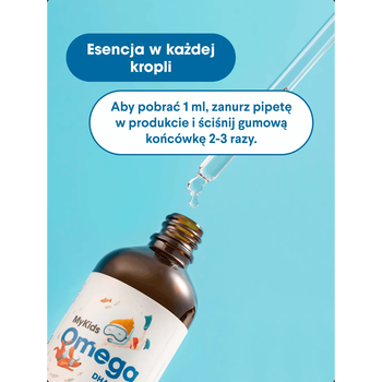 HealthLabs, MyKids Omega DHA+EPA, krople, smak truskawkowy, 100 ml