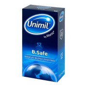 Unimil B.Safe, prezerwatywy lateksowe, 12 szt.