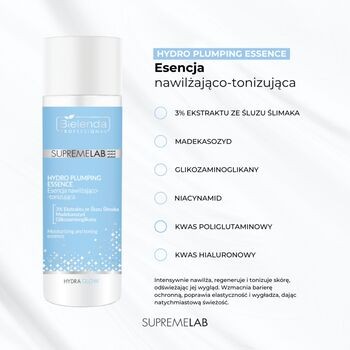 Bielenda Professional SupremeLab Hydra Glow, esencja nawilżająco-tonizująca, 200 ml