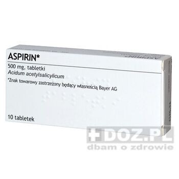 Aspirin, 500 mg, tabletki, 10 szt. (import równoległy, Ichem)