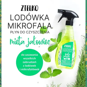 Zielko, Płyn do czyszczenia lodówki i mikrofali, mięta i jałowiec, 500 ml