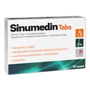 Sinumedin Tabs, 650 mg + 10 mg + 4 mg, tabletki powlekane, 10 szt.