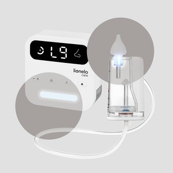 Lionelo BabyAir Flow, elektryczny aspirator do nosa z lampką, 1 szt.