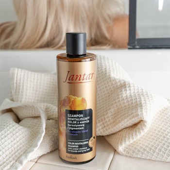 Jantar, szampon rewitalizujący kolor do włosów blond i siwych, 300 ml