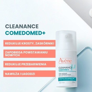 Avene Eau Thermale, Cleanance Comedomed+, intensywny krem-żel przeciw niedoskonałościom, 30 ml