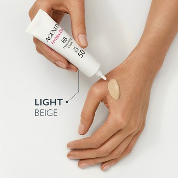 Agenity Hydra-Ox, nawilżający krem BB z SPF 50, 10 light beige, 30 ml