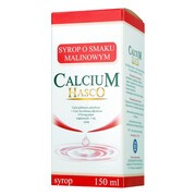 Calcium Hasco, 115,6 mg/5ml, syrop o smaku malinowym, 150 ml