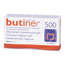 Butiner 500, maślan sodu, tabletki, 30 szt.