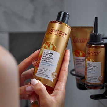 Farmona Jantar, lamelarny wygładzającyszampon z esencją bursztynową, 300 ml