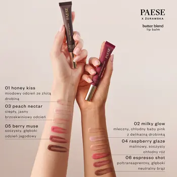 Paese Butter Blend, masełkowy balsam do ust, 05 Berry Muse, 9 ml