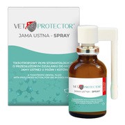 Vet Protector Jama Ustna, płyn do jamy ustnej dla psa i kota, spray, 30 ml 