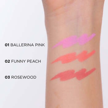 Eveline Better Than Perfect Velvet Blush, prasowany róż do policzków, 02 Funny Peach, 2,3 g