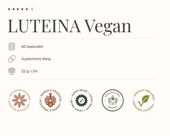 Gorvita Luteina Vegan, kapsułki, 60 szt.