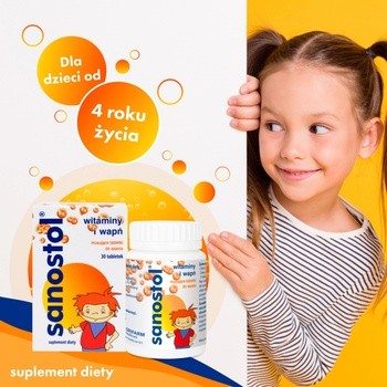 Sanostol, tabletki musujące do ssania, 30 szt.