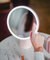 Beautifly Smart Moon Mirror z wbudowanym głośnikiem Bluetooth, lustro z regulacją światła LED, 1 szt.
