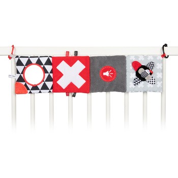 Canpol Babies Sensory Toys, pluszowa kontrastowa książeczka edukacyjna, 1 szt.