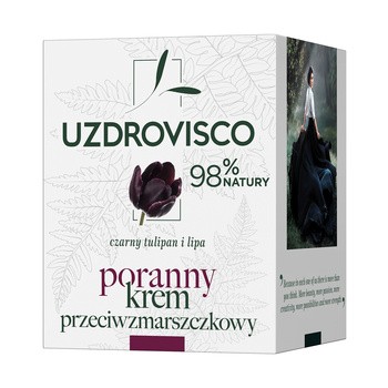 Uzdrovisco Czarny tulipan, poranny krem przeciwzmarszczkowy, 50 ml