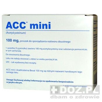 ACC mini,100 mg, (import równoległy), 20 saszetek