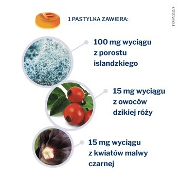 Fiorda, pastylki do ssania o smaku cytryny, 30 szt.