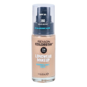 Revlon Colorstay Longwear Makeup SPF 20, podkład z pompką dla skóry normalnej i suchej, 180 Sand Beige, 30 ml