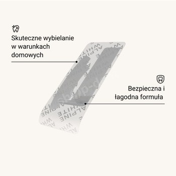 Alpine White, Whitening Strips Sensitive, wybielające paski do zębów wrażliwych, 7 x 2 paski