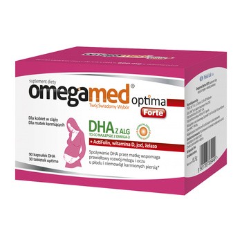 Omegamed Optima Forte, kapsułki, 90 szt. DHA + Optima, tabletki, 30 szt.
