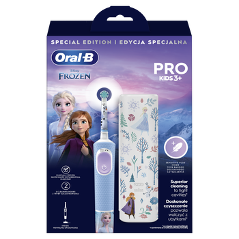 Oral-B, Pro KIds 3+, Frozen, szczoteczka elektryczna + etui
