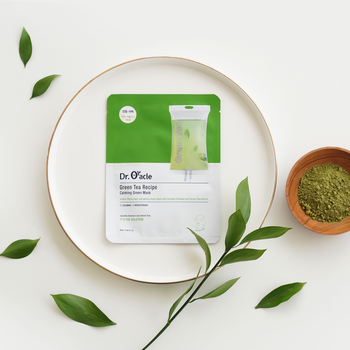 Dr. Oracle Green Tea Recipe Calming Green Mask, maska kojąca z zieloną herbatą, 25 ml
