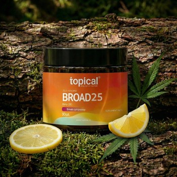 Topical Broad 25, żelki konopne, smak cytrynowy, 30 szt.