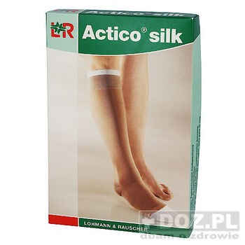 Actico Silk, podkolanówki uciskowe, rozmiar XXL, 1 zestaw