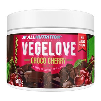 Allnutrition Vegelove Choco Cherry, krem o smaku czekoladowo-wiśniowym, 500 g