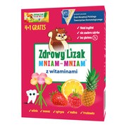 alt Zdrowy Lizak MniamMniam,(cytryna + malina + wiśnia +truskawka + ananas),5 szt.