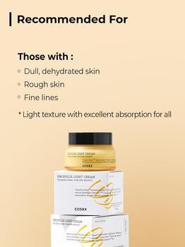Cosrx Full Fit Propolis Light Cream, propolisowy krem do twarzy, 65 ml
