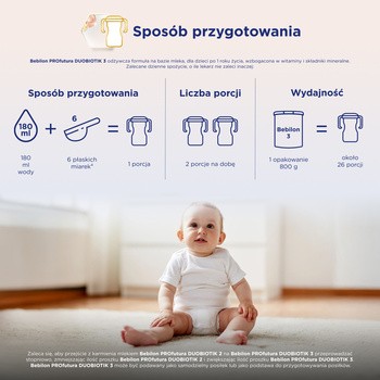Bebilon PROfutura DUOBIOTIK 3, formuła na bazie mleka po 1. roku życia, 800 g