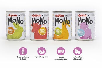 Comfy Appetit Mono Jagnięcina, mokra karma dla psa, 400 g