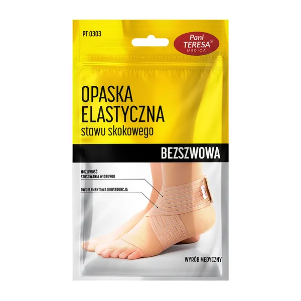 Opaska stawu skokowego dziana rozmiar L [Pani Teresa]