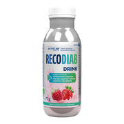 Recodiab Drink, proszek, smak truskawkowo-malinowy, 77 g
