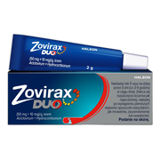 Zovirax Duo, 50 mg + 10 mg, krem na skórę, 2 g