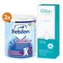 Zestaw, Bebilon Prosyneo HA 3, mleko modyfikowane po 1. roku, 3 x 400 g + Oillan Derm+, emulsja do kąpieli, 200 ml
