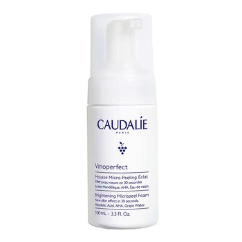 Caudalie Vinoperfect, mikropeelingująca pianka rozświetlająca, 100 ml