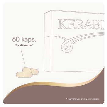 Kerabione, dla włosów, paznokci, skóry, kapsułki, 60 szt.