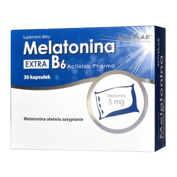 Melatonina Extra B6 Activlab Pharma, 5 mg, kapsułki, 30 szt.