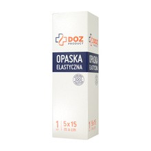 DOZ PRODUCT Opaska elastyczna tkana z zapinką, 5 m x 15 cm, 1 szt.