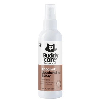 Buddycare, sezodorujący dla spray kotów, kokos, 200 ml